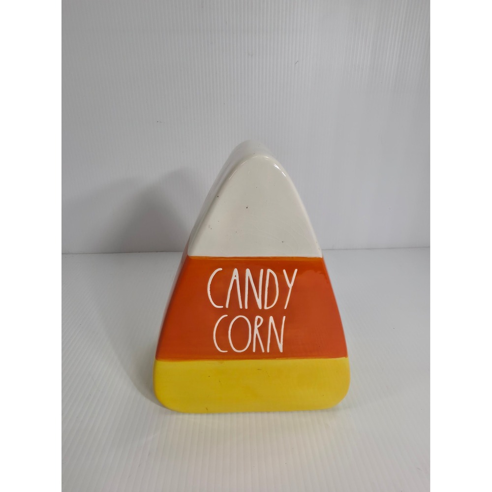 Rae Dunn Candy Corn Ceramic Halloween Decor Magenta Artisan Collection
